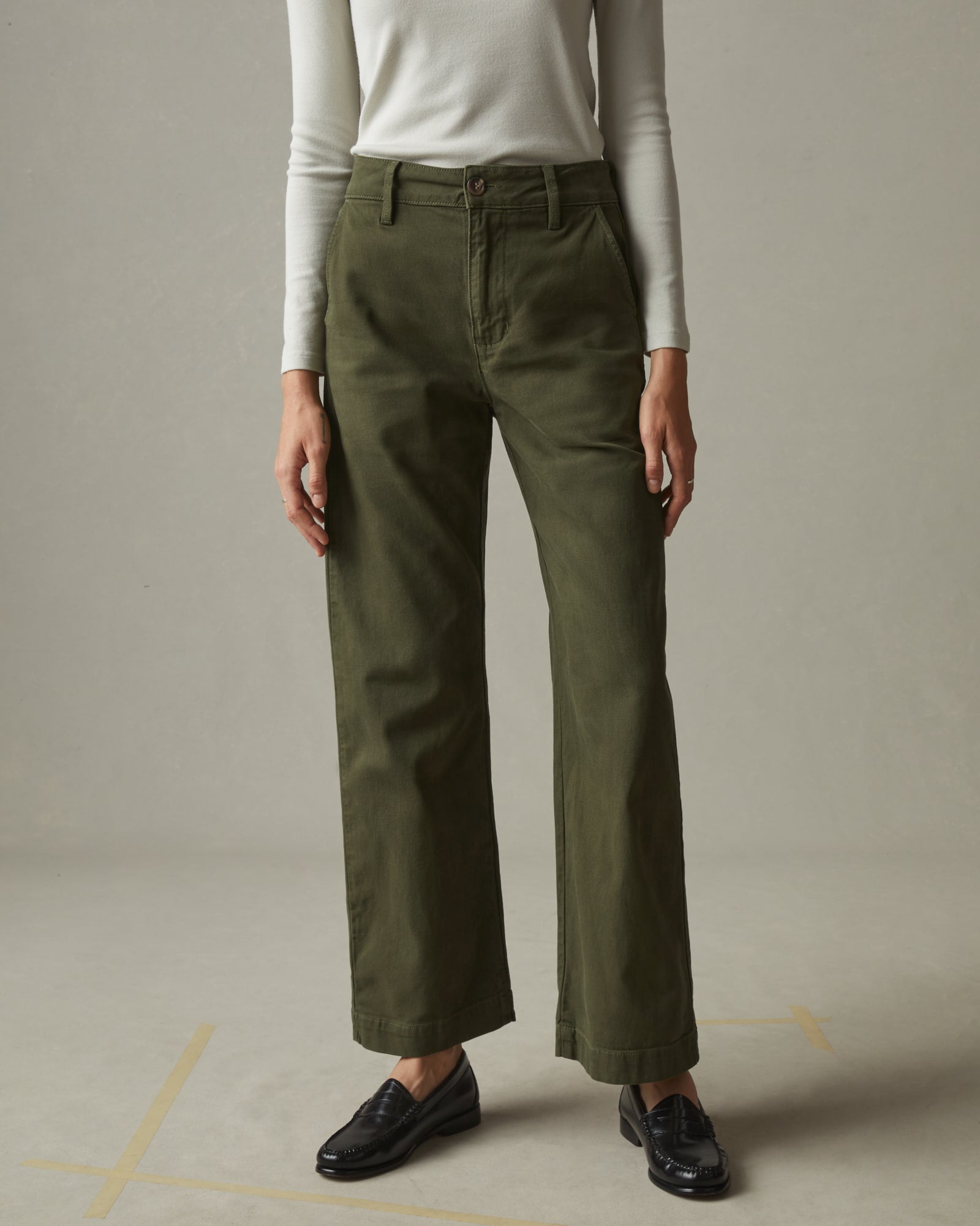 iets frans... Velour Wide Leg Pant in Green | Lyst